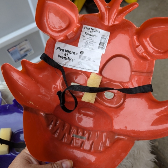 Five Nights At Freddy's Halloween Masks Set of 2 Bonnie & Foxy - Picture 5 of 5
